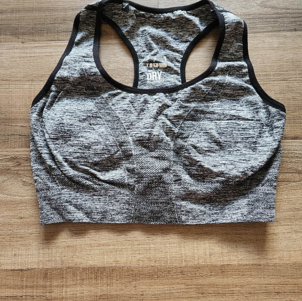 Gymshark Seamless Sports Bra - Charcoal - M